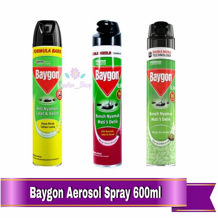 Baygon Obat Nyamuk Semprot 600 ml