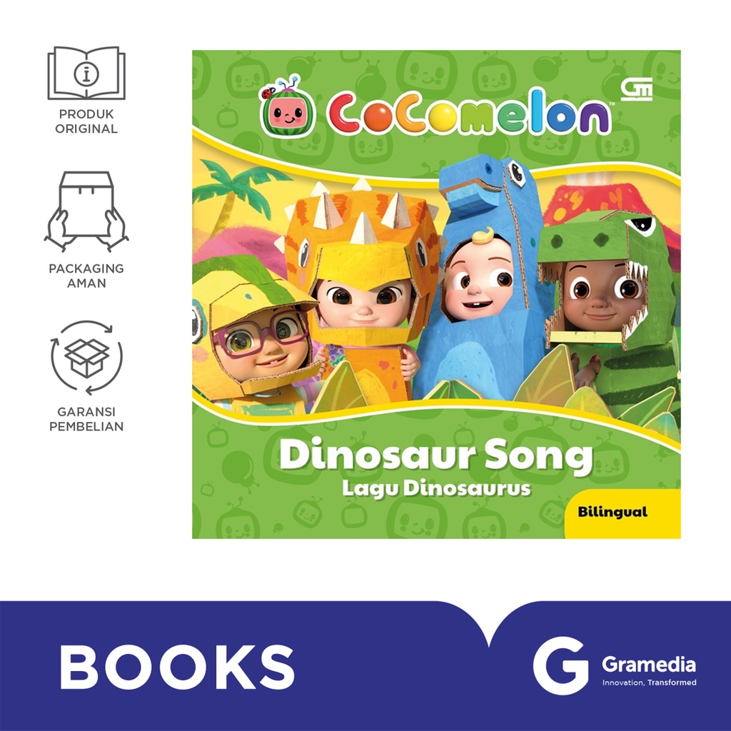 Buku CoComelon Dinosaur Song Lagu Dinosaurus