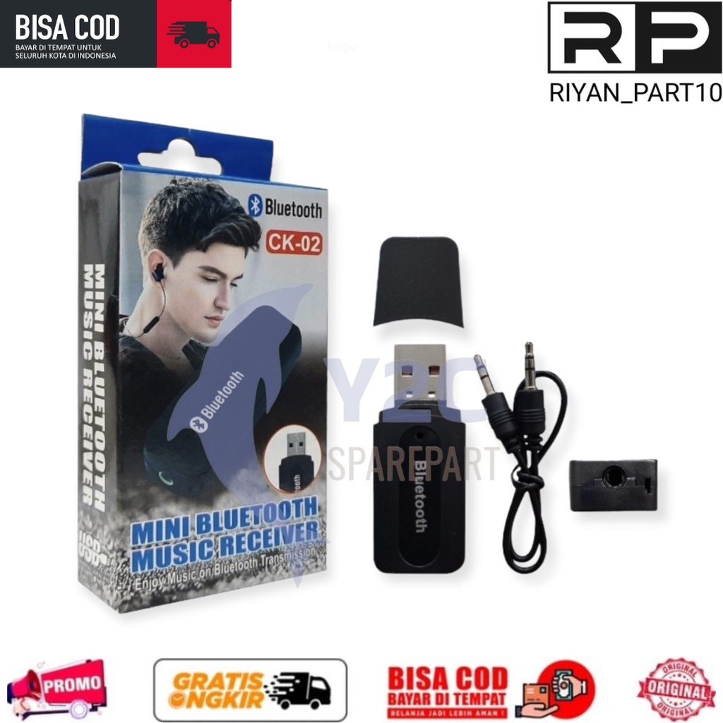 USB BLUETOOTH RECEIVER 3.5MM AUDIO MUSIK KE Speaker Atas / JACK BLUTUT