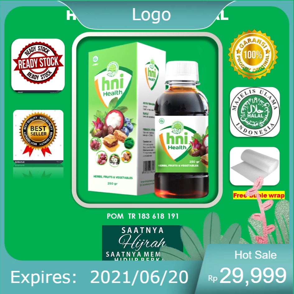 Extra Food HNI Health Madu Suplemen Sayur Dan Buah Asli Penambah Nafsu Makan Anak Penambah Berat Bad