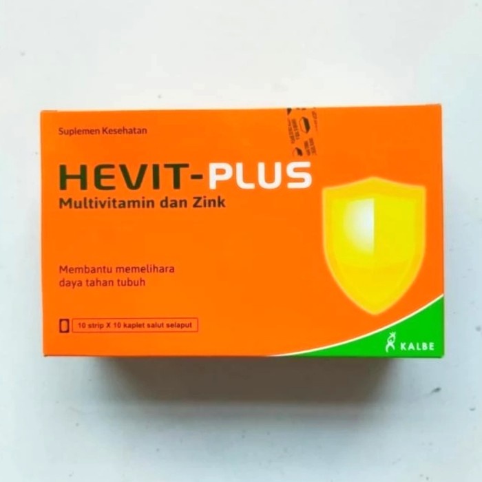 ready HEVIT PLUS Multivitamin dan Zinc - Box 100 Tablet