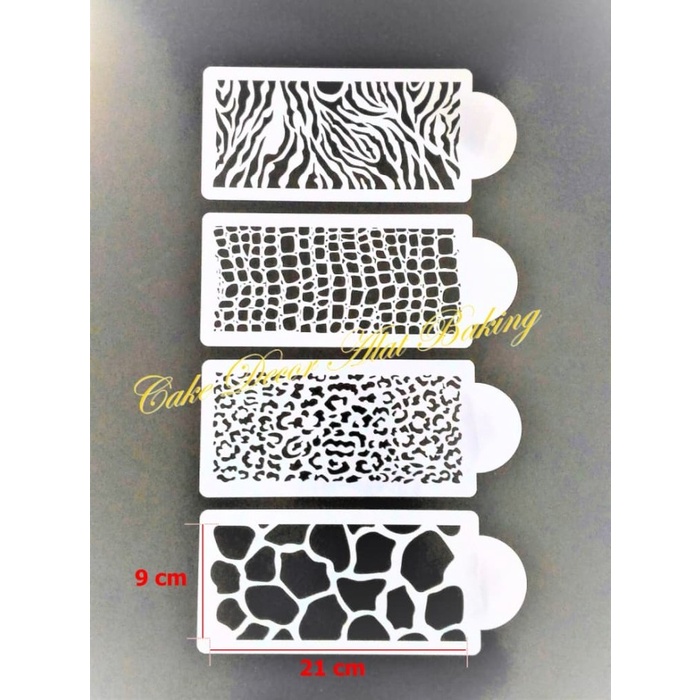 

Cake Stencil Animal Skin Pattern 4pcs