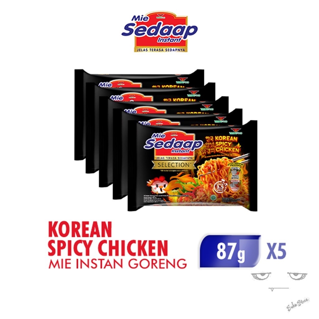 

Mie Sedaap Korean Spicy Chicken 87 gr x 5