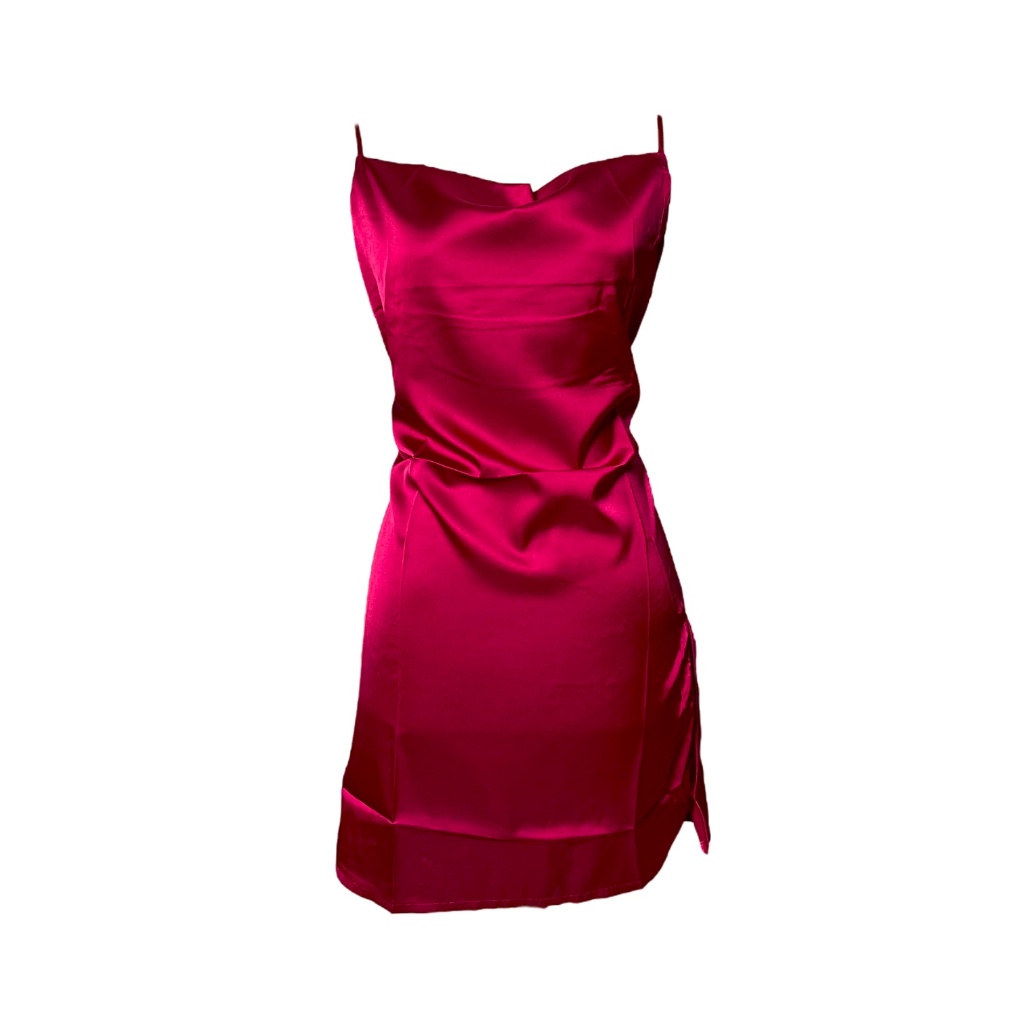 cuci gudang [ redpink ] lingerie nightwear gaun dress elegant baju dinas malam wanita dewasa mewah