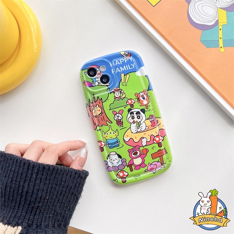 IPHONE Casing Kompatibel Untuk Iphone14 13 12 11 Pro Max X Xr Xs Max8 7 6 6s Plus SE Kartun Lucu KT Cat Phone Case Silikon Lembut TPU Shockproof Airbag Case Jatuh Pelindung Penutup Belakang