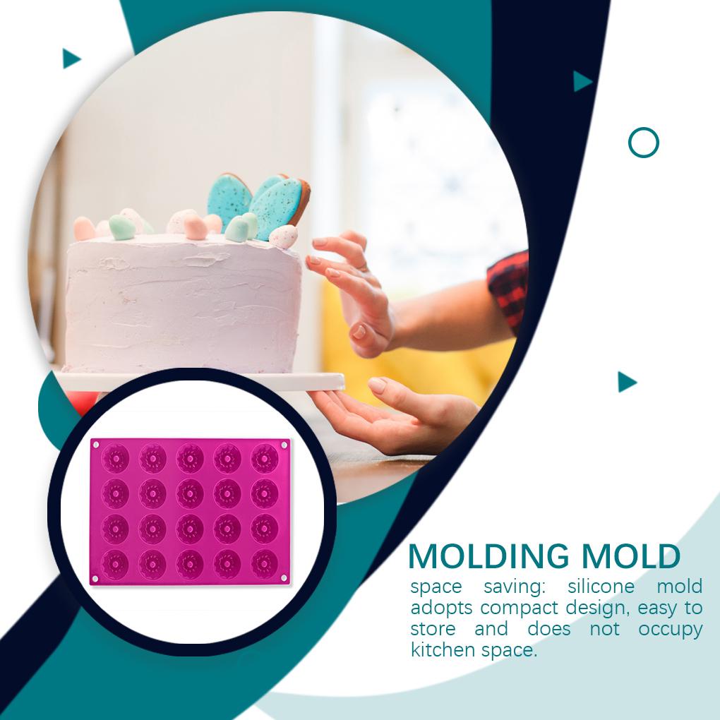 Silikon 20kisi Cetakan Kue Anti Lengket Pengganti Fleksibel Rumah Bakery Dapur Baking Dessert Mould Molding Tool