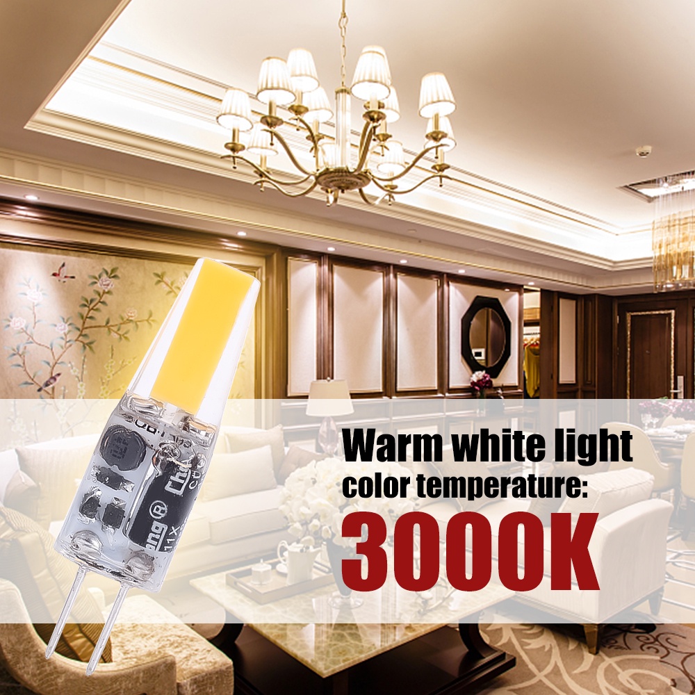 Manik-manik Lampu Warm White Untuk AC/DC12V-G4-1505 Interface Dimmable Mini G4 LED COB Light Universal Aksesoris Lampu Gantung Rumah