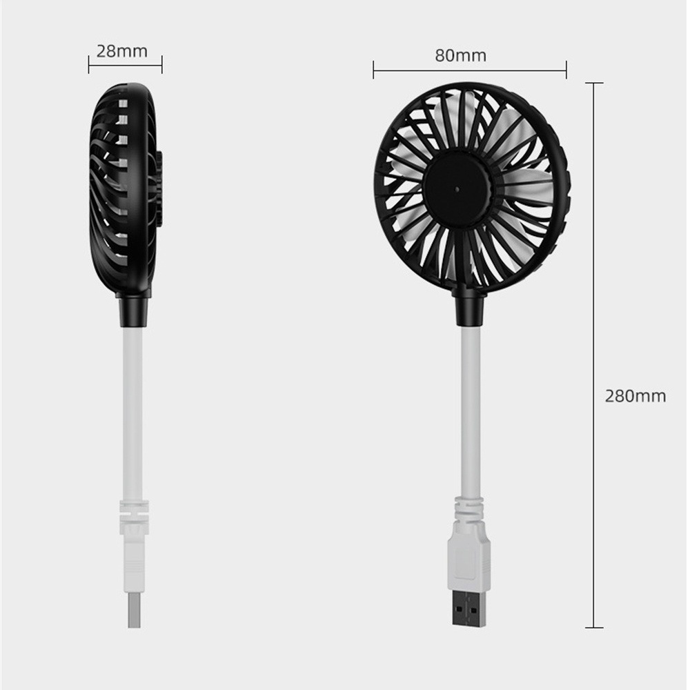 ღ Kipas Kecil Usb Kipas Tangan Portabel, Kipas Penyesuaian Putar 360 Derajat, Pendingin Pc Laptop Senyap Musim Panas Fleksibel Gadget Musim Panas