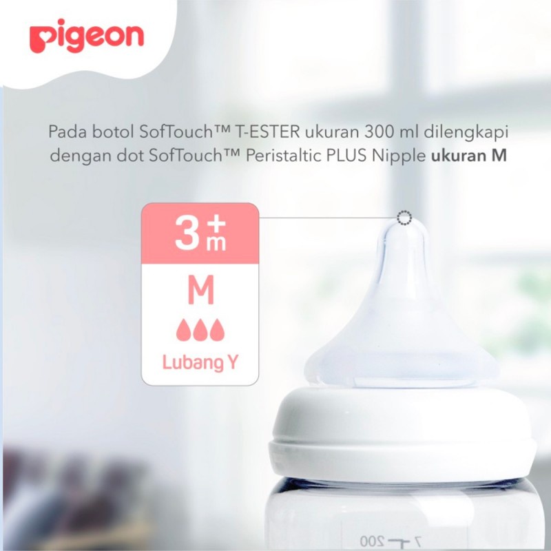 Pigeon T-Ester Bottle Wide Neck Botol Susu Bayi - 300 ml