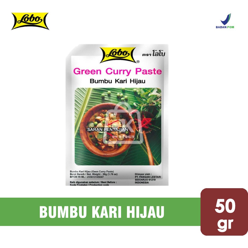 

Lobo Green Curry Paste / Bumbu Instant / Bumbu Kari Hijau (50 gr)