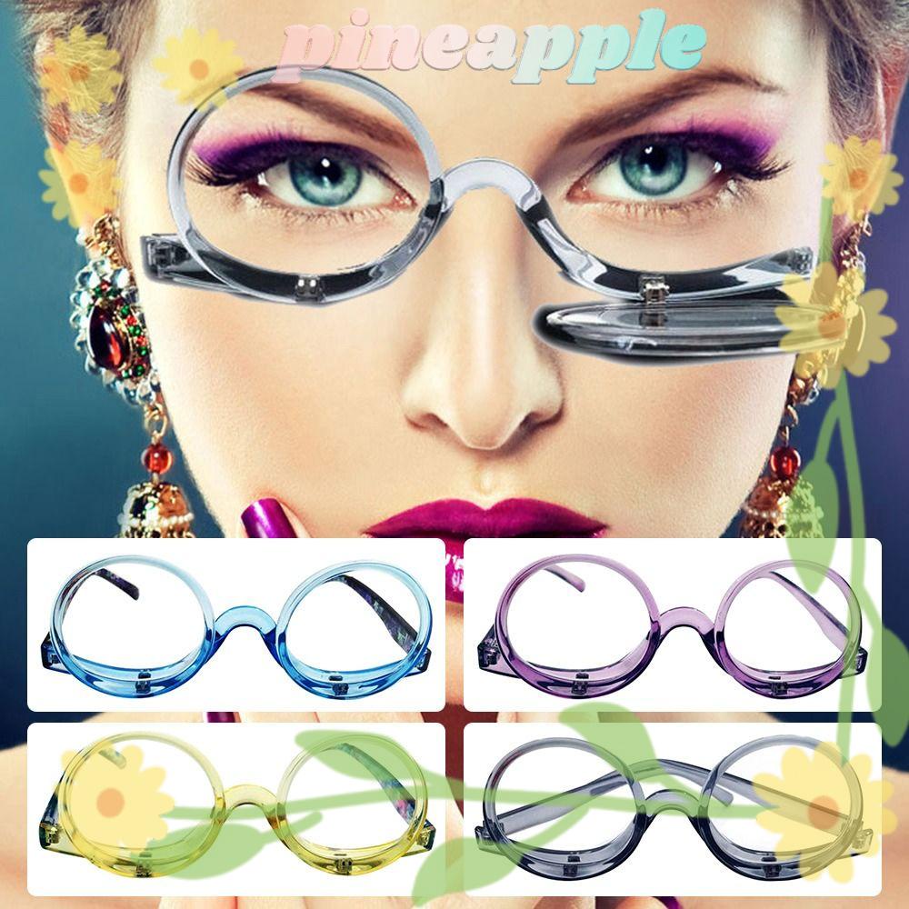 Nanas Kacamata Baca Makeup Berputar Woman Vision Care Eyewear Magnifying Glasses