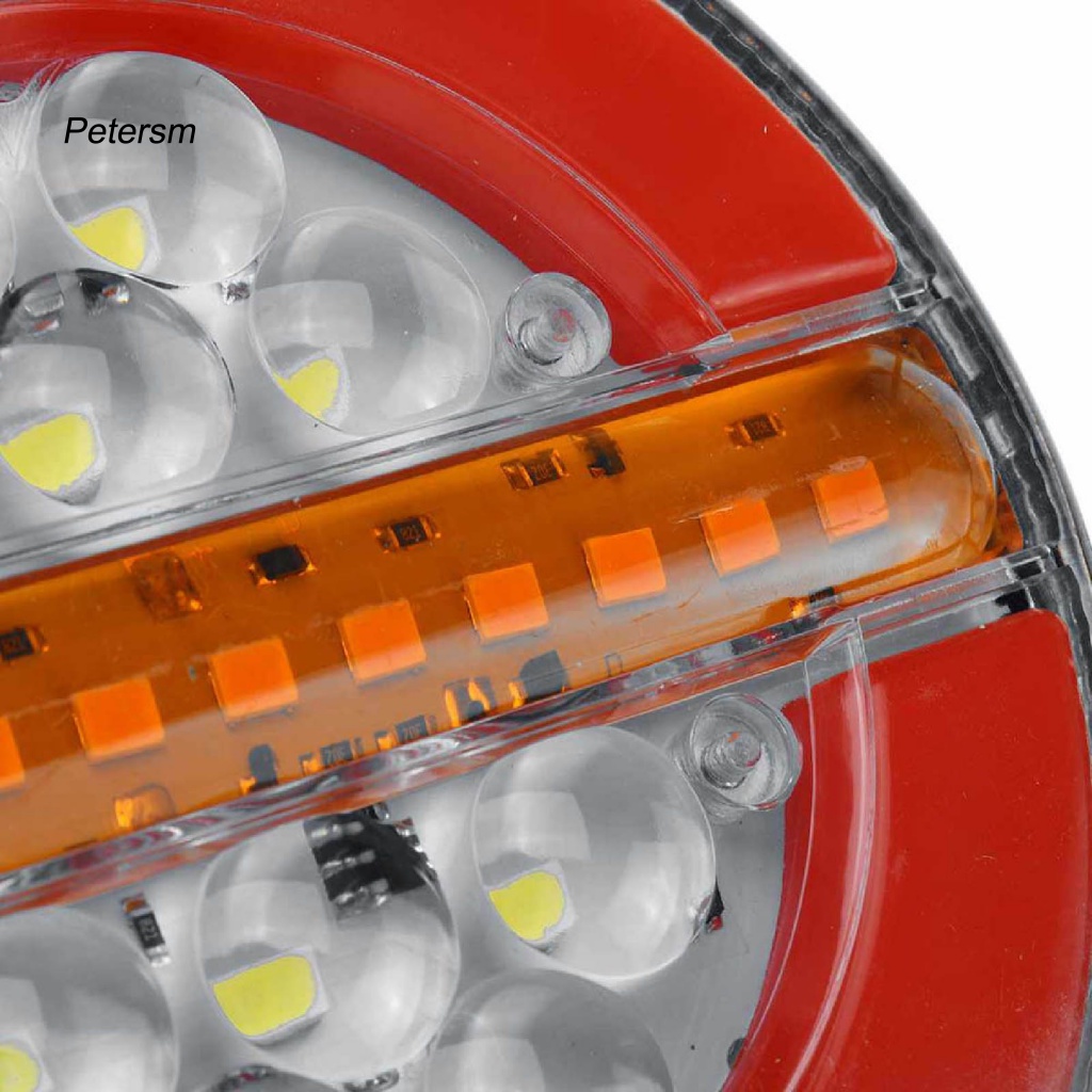 Pp 2Pcs IP67 Tahan Air Lampu Belakang Untuk Truk 24V Lampu Rem Mobil DRL Flow Sein Lampu Kokoh