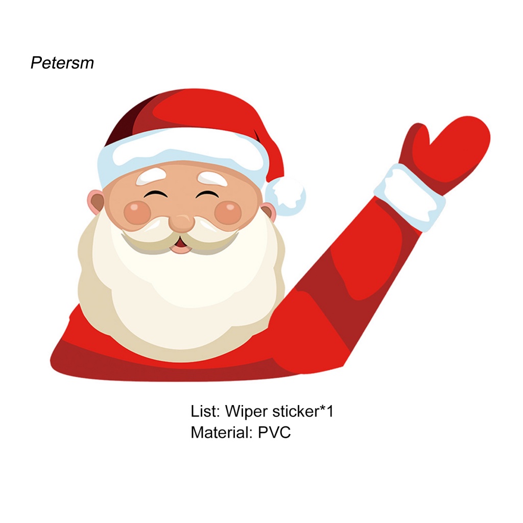 Pp Diterapkan Secara Luas Kaca Depan Decals Aksesoris Mobil Natal Styling Window Wiper Decals Perekat Diri