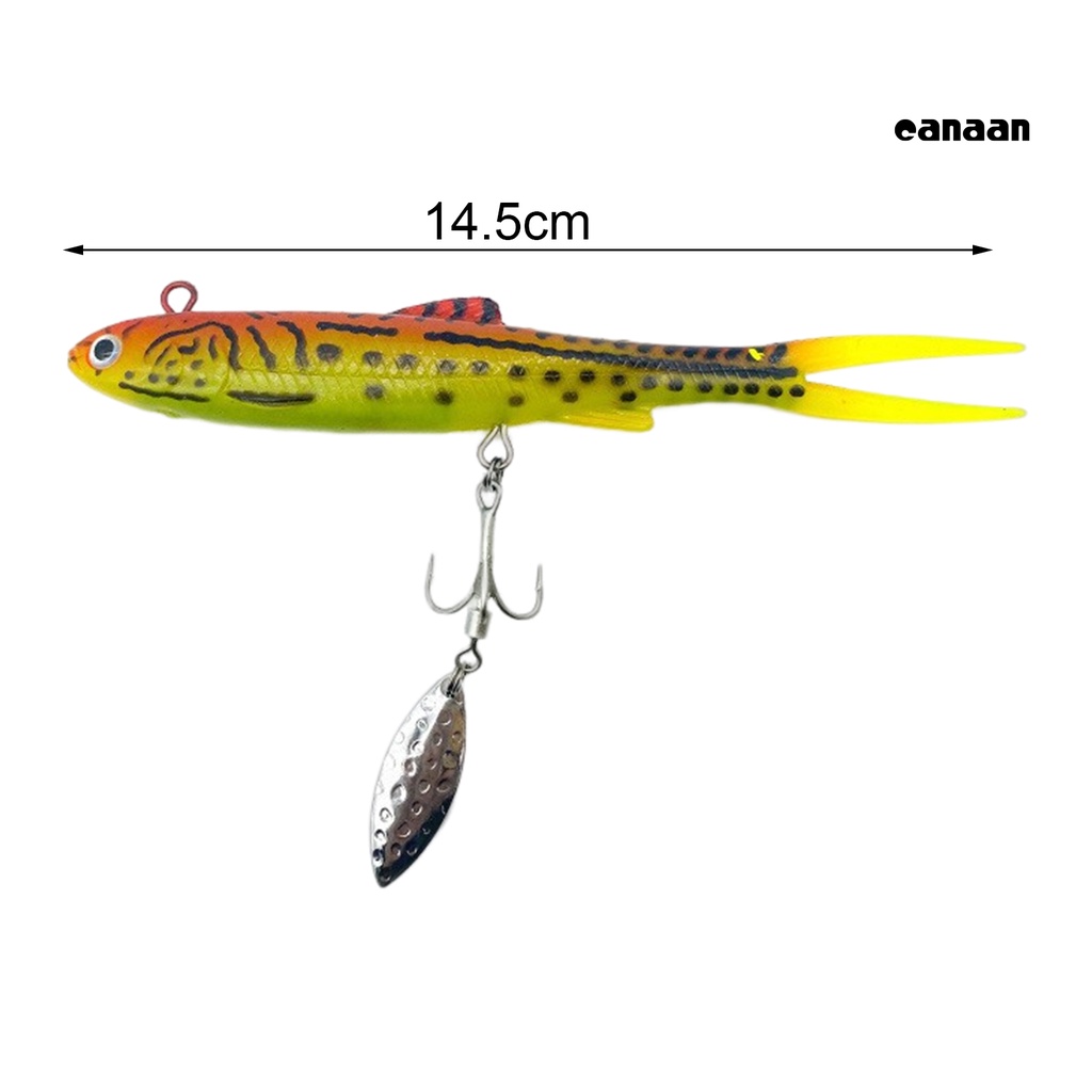 Cnn-28g/14.5cm Umpan Treble Hook Garpu Ekor Payet Memancing Buatan Umpan Angling Perlengkapan