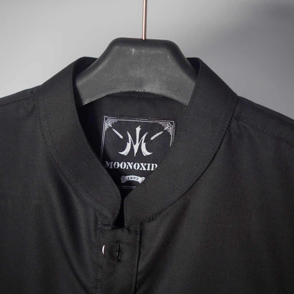 Baju Koko Pria 3/4 Original Polos Toyobo Mekah Warna Hitam Premium Class