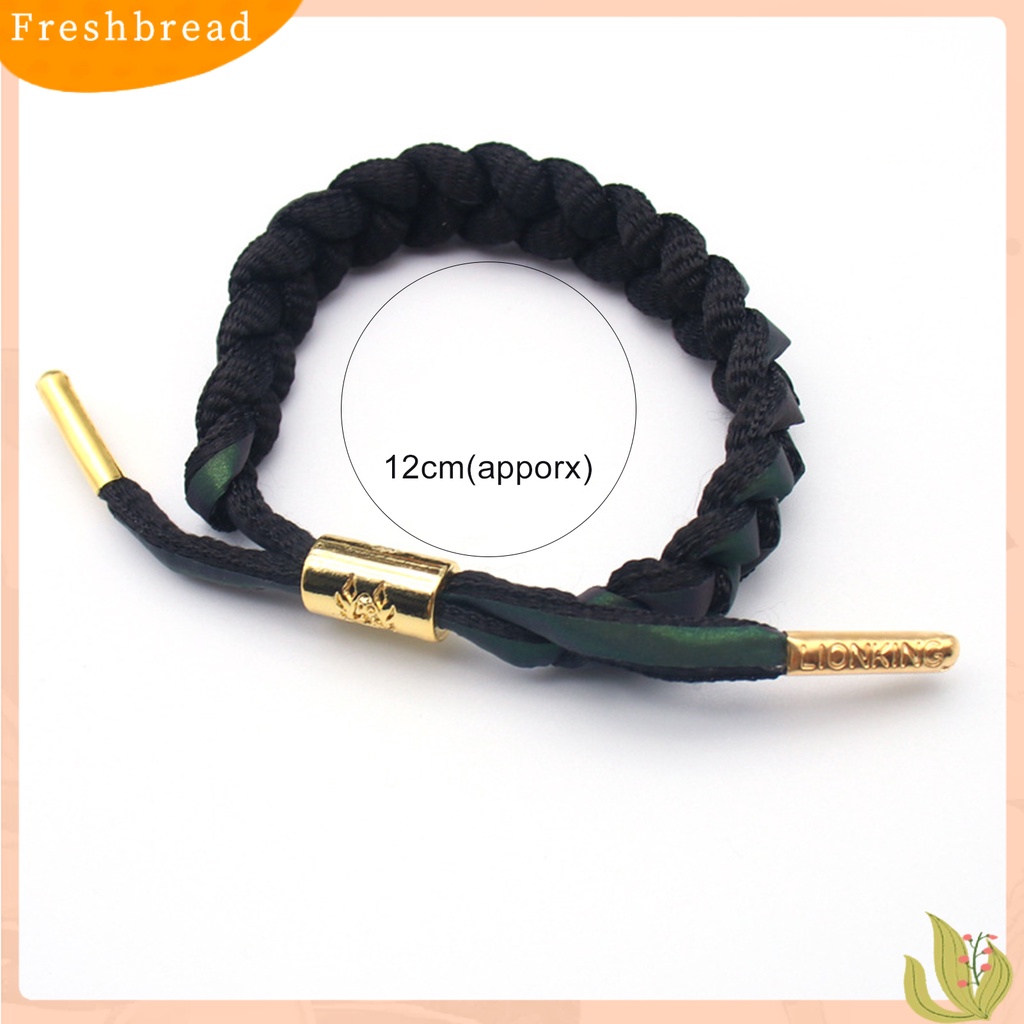 &lt; Freshbread &gt; Adjustable Handmade Anyaman Hologram Reflektif Gelang Dikepang Gelang Aksesoris Fashion