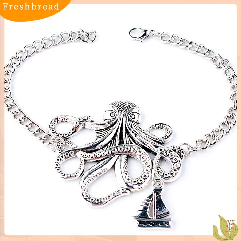 &lt; Freshbread &gt; Keren Unisex Alloy Desain Gurita Gelang Perhiasan Rantai Aksesoris Pernikahan