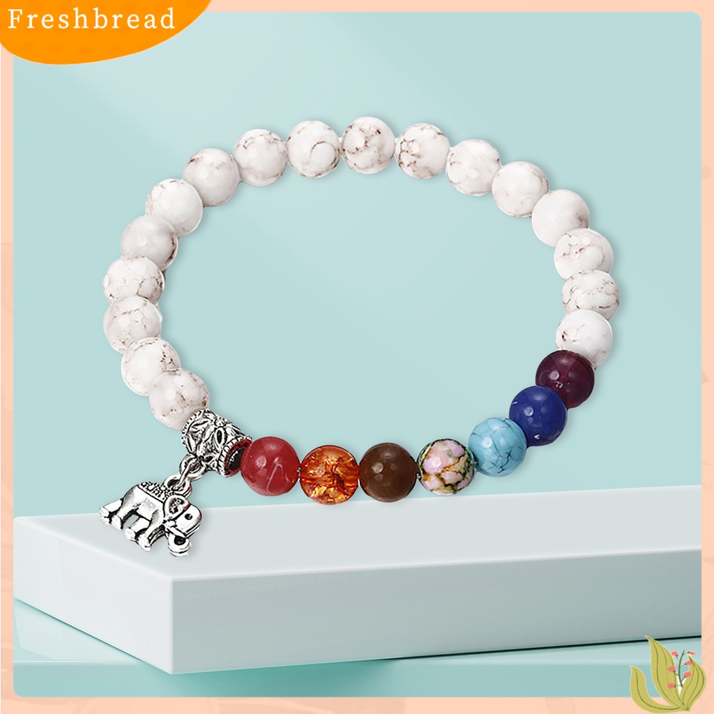 &lt; Freshbread &gt; Wanita Gelang Cakra Gajah Pirus Putih Kreatif Lady Bangles Bangles