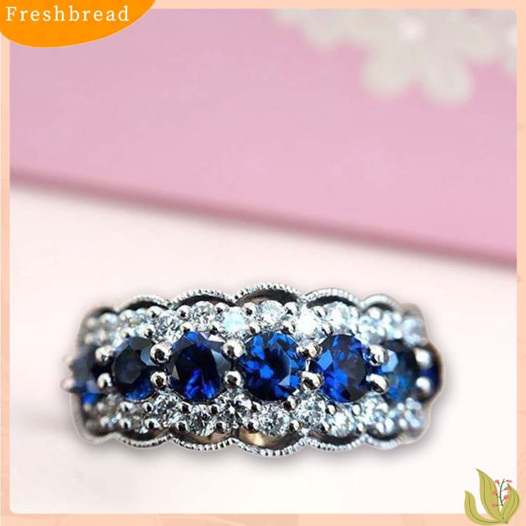 &lt; Freshbread &gt; Cincin Tunangan Kekerasan Tinggi Tahan Korosi Paduan Modis Wanita Cincin Perhiasan Hadiah Untuk Perempuan