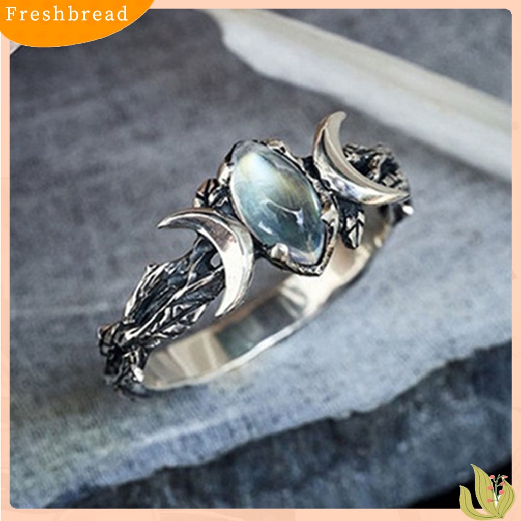 &lt; Freshbread &gt; Cincin Wanita Model Vintage Bohemia Berlian Imitasi Spesial Vintage Retro Untuk Ulang Tahun