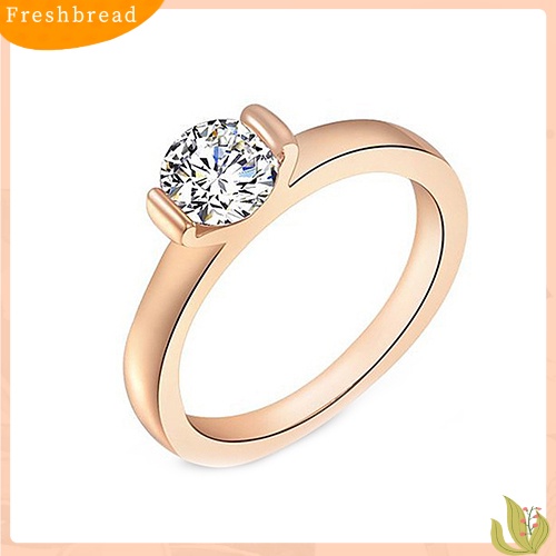 &lt; Freshbread &gt; Fashion Wanita Paduan Band Berlian Imitasi Dekorasi Jari Cincin Perhiasan Charms Hadiah