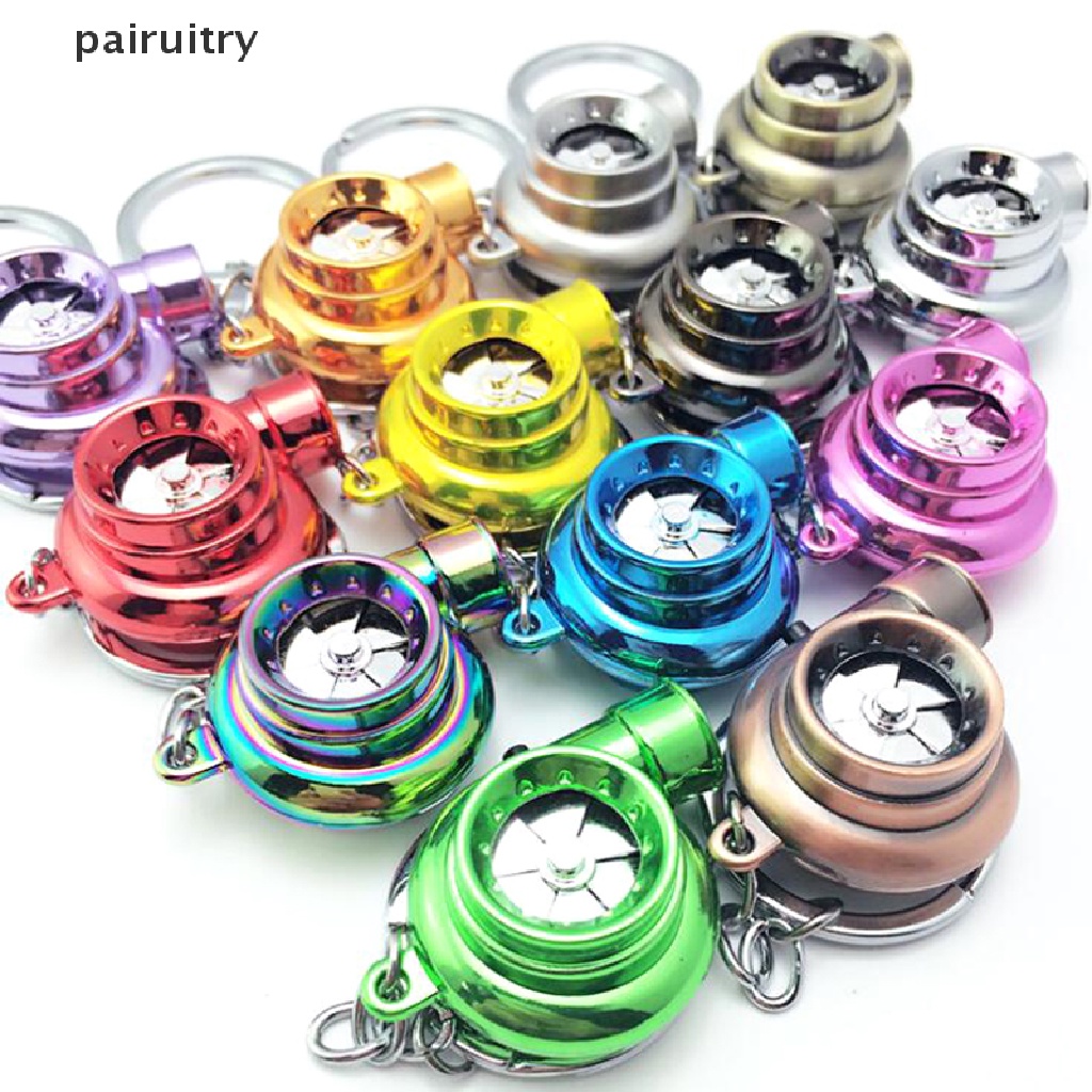 Prt 1Pc Mini Turbo Turbocharger Spinning Turbine Mobil Interisor Accessorie Keyring PRT