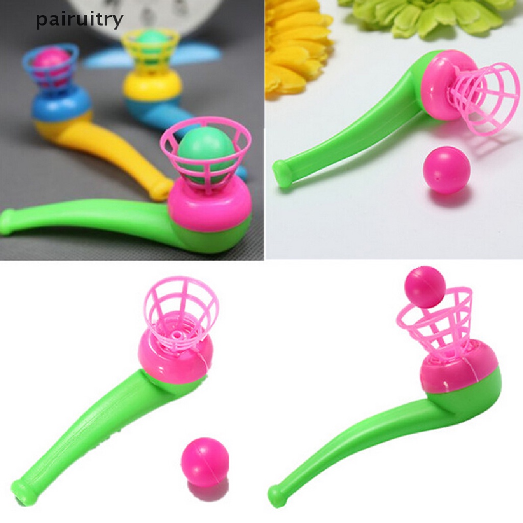 Prt 1.6.10pcs Blow Pipe &amp; Balls - Mainan Anak Loot Party Bag Fillers Wedding Kids PRT