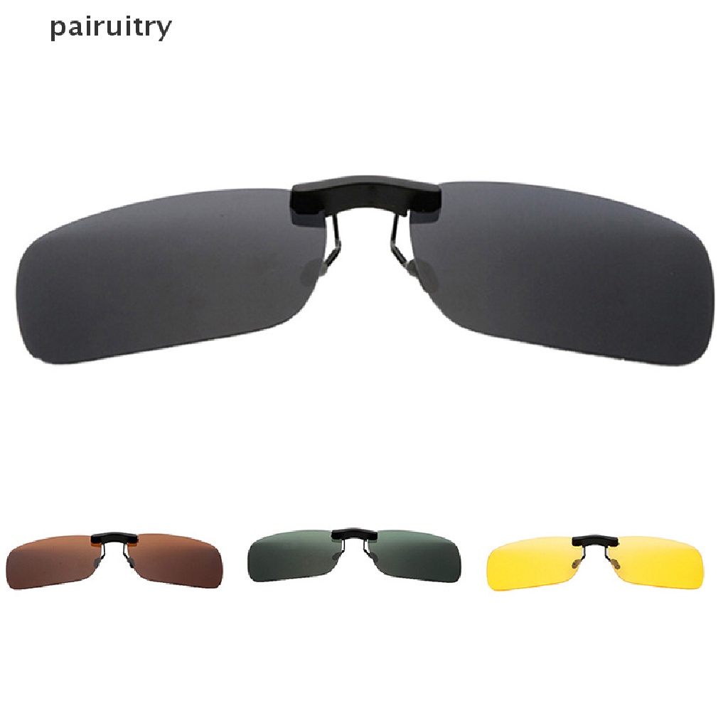 Prt Polarized Clip On Kacamata Mengemudi Sunglasses Day Vision UV400 Lensa Night Vision PRT