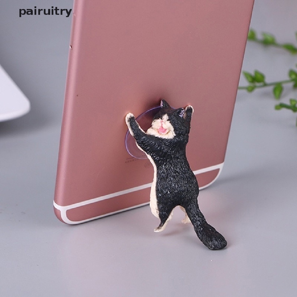 Prt Kucing Lucu Dudukan Ponsel Suction Cup Desktop Stand Tablet Stent Kitten Hadiah PRT