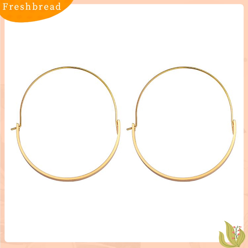 &lt; Freshbread &gt; Fashion Paduan Tidak Teratur Anting Hoop Wanita Pesona Pesta Perjamuan Perhiasan Dekorasi