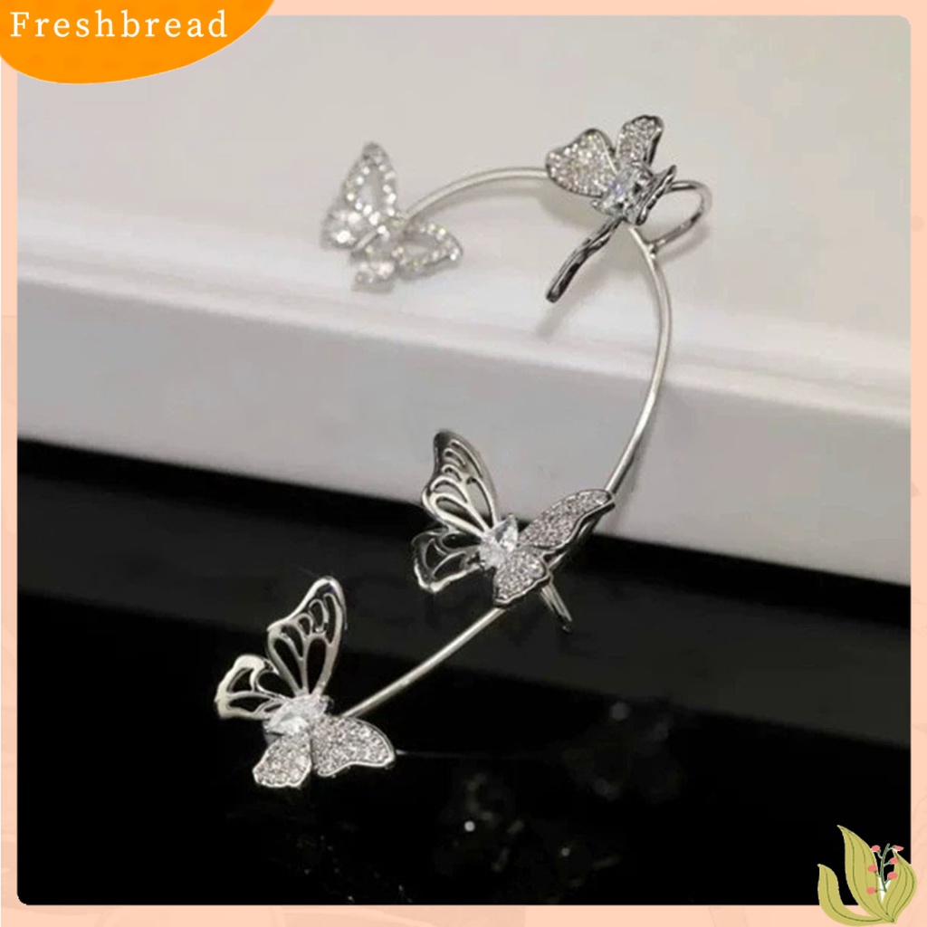 &lt; Freshbread &gt; 1Pc Klip Anting Butterfly Hollow Out Tanpa Tindik Gaya Korea Indah Telinga Manset Untuk Pernikahan