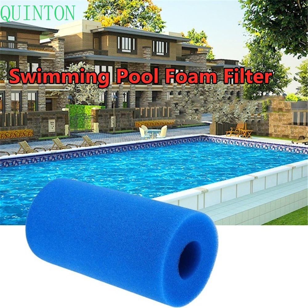 QUINTON 2Pcs Biofoam Washable Sponge Column Foam Filter 20*10cm Pool Accessories Intex Type A Reusable Swimming Pool Cleaning Cleaner/Multicolor