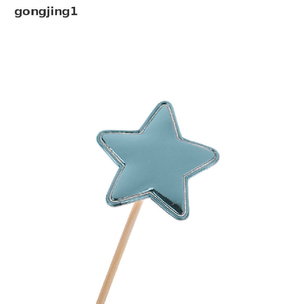 Ggg 50PCS Hiasan Cupcake Bintang Hati Mini Topper Kue Ulang Tahun Decorag Picks ID