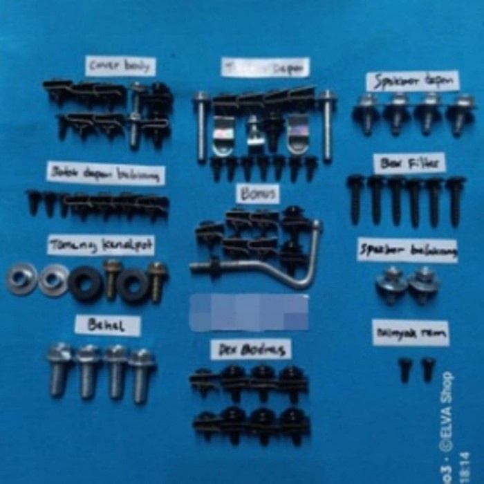 Baut Lengkap full set Body Beat Tahun 2009 Karbu