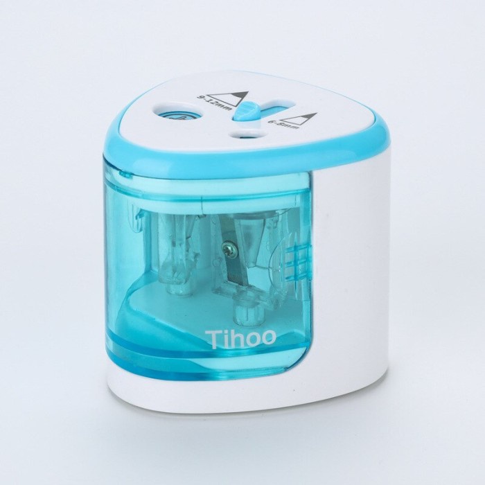 

Rautan TENWIN/ Tihoo / Tihoo Pencil Sharpener Electric Automatic Metal - Biru Muda