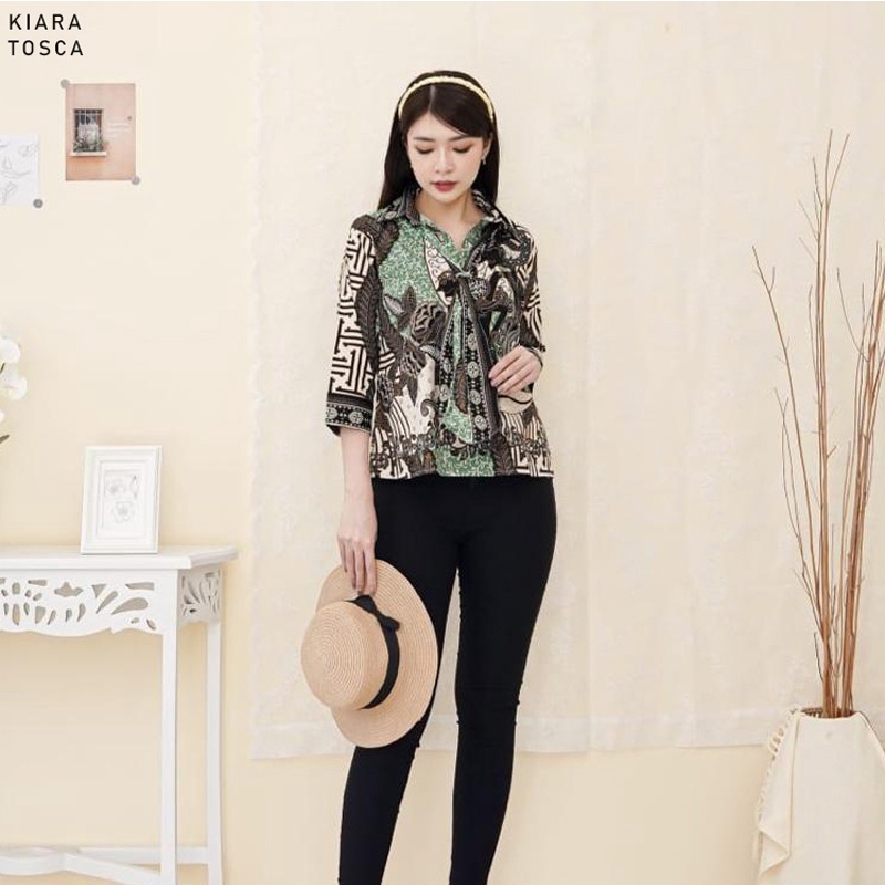 Evercloth Kiara Blouse Wanita Atasan Wanita Lengan Panjang