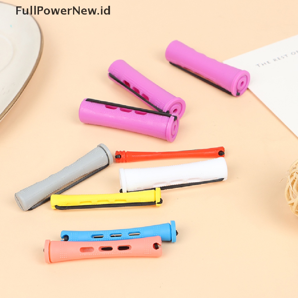 Power 12pcs Batang Perm Rambut Gelombang Dingin Plastik Perming Hair Curling Rol Pengeriting ID