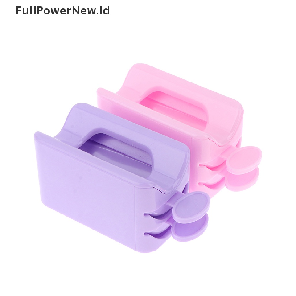Power Dipping Bubuk Daur Ulang Tray Nail Glitter Kotak Penyimpanan Manicure Organizer ID
