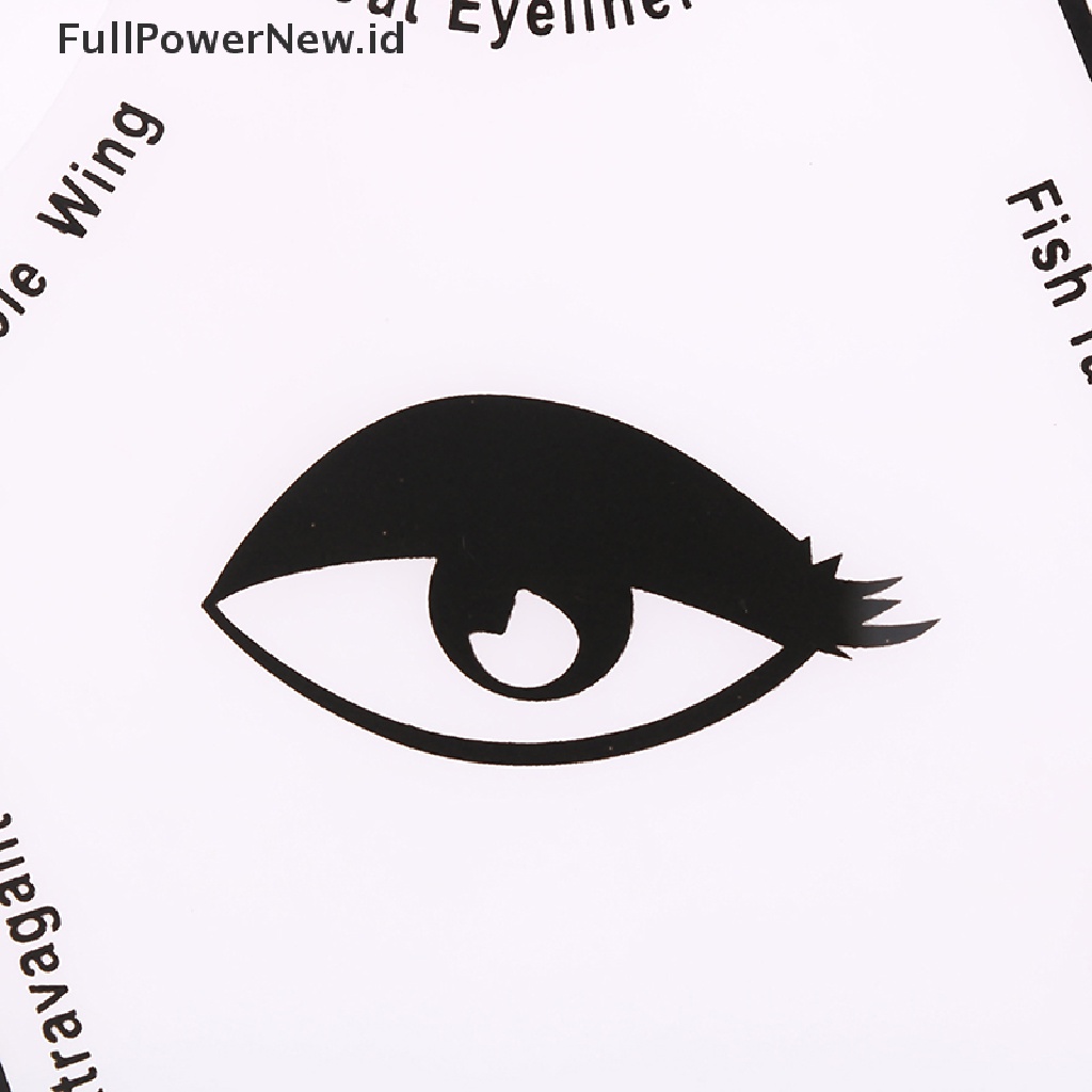 Power Quick 6in1 Eyeliner Template Cat Eye Makeup Smoky Liner Guide Stensil ID