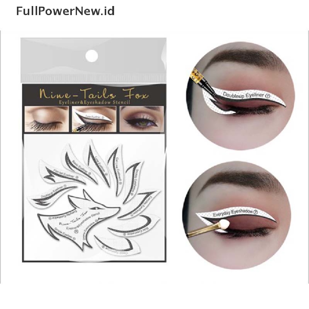 Power Non-woven Stensil Makeup Mata Eyeliner Template Shaping Tools Eye Shadow ID
