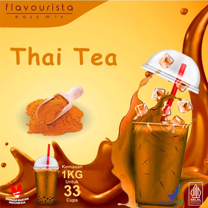 

[Powder Drink]Aneka Rasa Flavourista Easy Mix - Bubuk Minuman Rasa Thai Tea 1000 gram