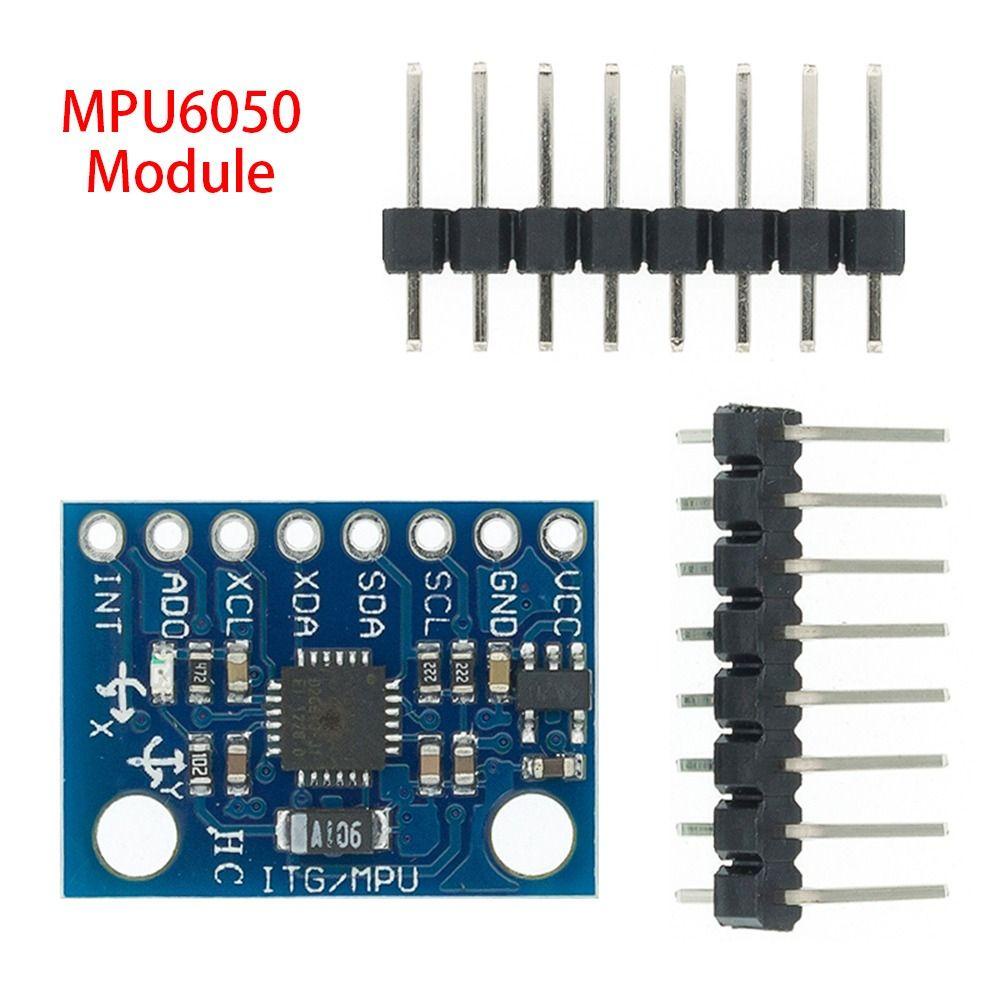 Populer 2pcs Modul MPU6050 Tahan Lama 16Bit AD Converter 6DOF 3axis Analog Gyro