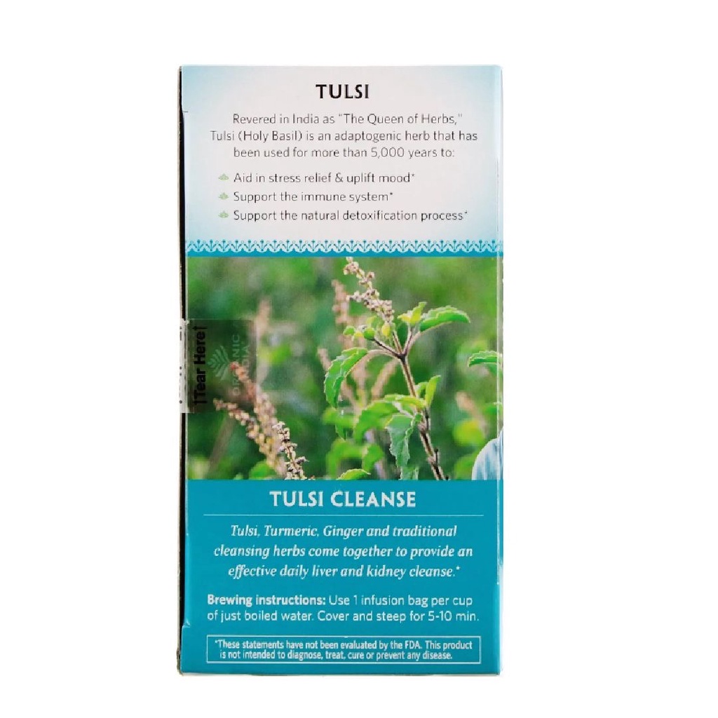 Organic India Tulsi Cleanse Stress Relief &amp; Detox Tea 18s x 1.6g
