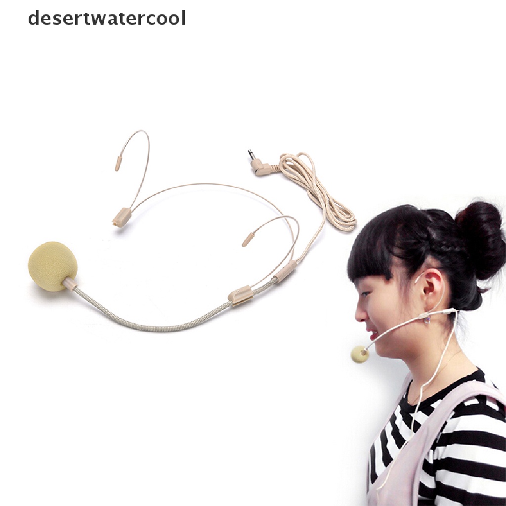 Deid Dual Ear Hook Headset Head Microphone Untuk Shure Wireless 4pin Mini Plug Martijn
