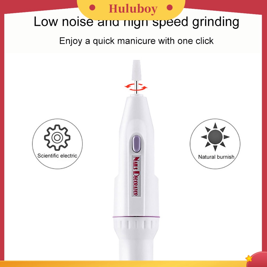 {In Stock} Mesin Bor Kuku Alat Paku Tembak Elektrik Portable Nail Sander Grinding Pen Untuk Rumah