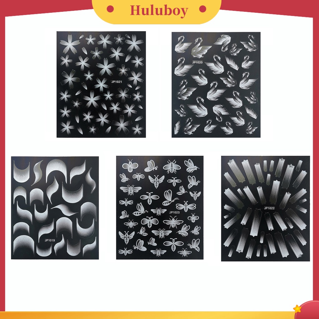 {In Stock} Stiker Nail Art Desain Kupu-Kupu Bulan Ukiran Kecantikan Kertas Multi-Berbentuk Kuku Dekorasi Untuk Penggunaan Profesional