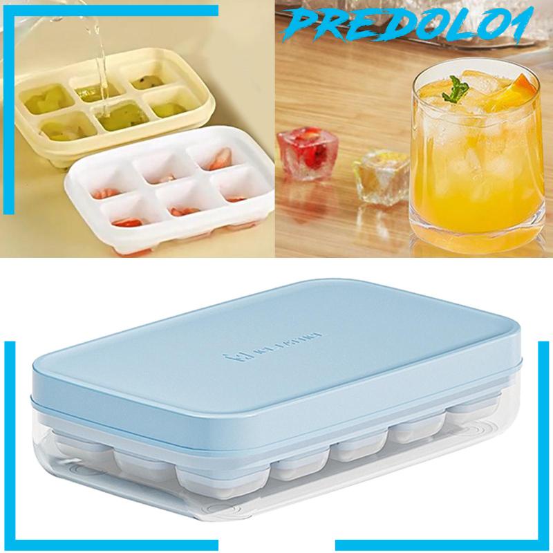 [Predolo1] Ice Cube Tray Serbaguna Easy Release Portable Untuk Jus Minuman Kopi
