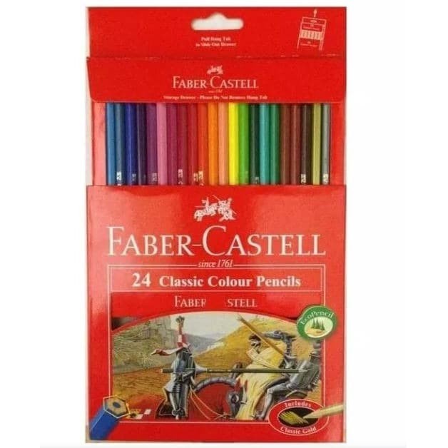 

DON40- PENSIL WARNA FABER CASTELL 24 WARNA CLASSIC TERBARU