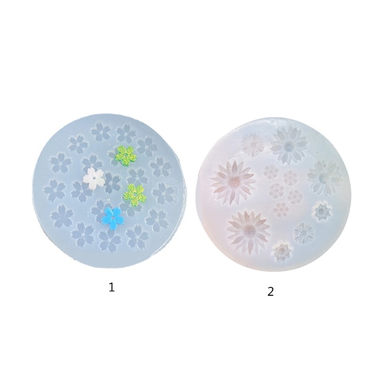 Siy Bunga Cetakan Silikon Anting Unik Cetakan Resin Neckalce Liontin Silicone Mold DIY Perhiasan Casting Cetakan Gantungan Kunci M