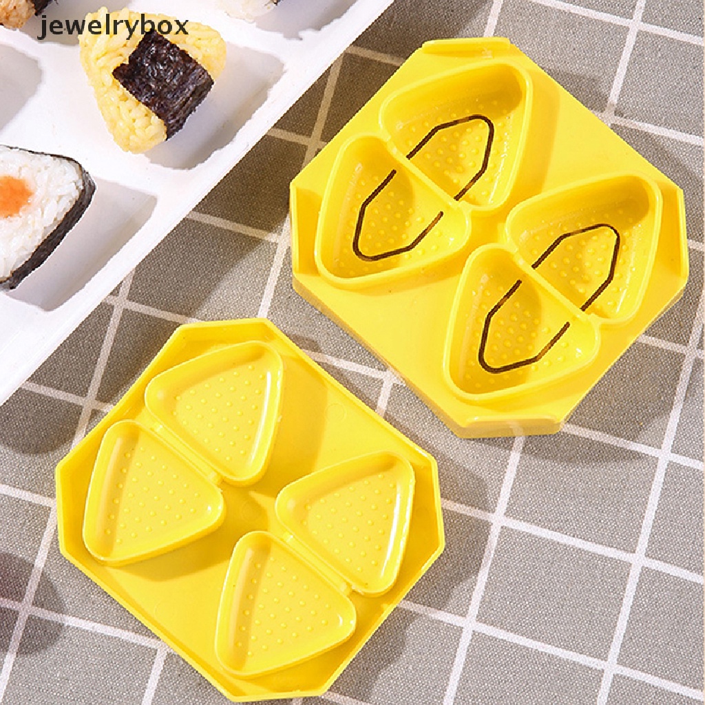 [jewelrybox] 1set Mini Kecil Segitiga Rice Ball Mold DIY Cetakan Nasi Bayi Sushi Bento Mold Butik